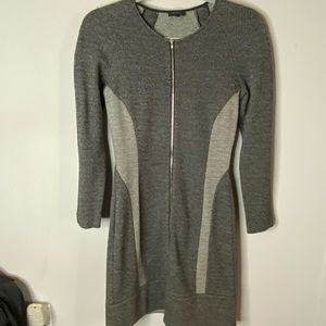 Theory • Dark Multi Long Sleeve Sz 6 Dress